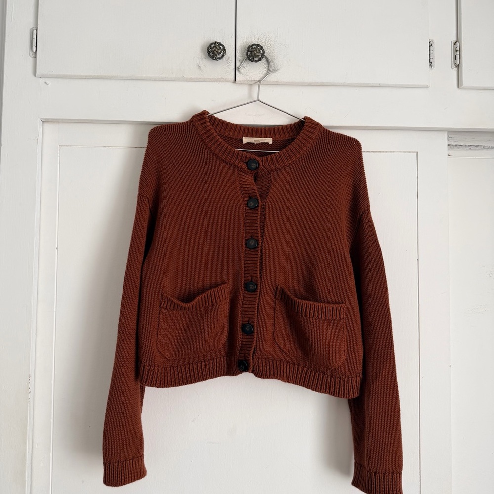 Sezane Titouan Cardigan - Chocolate